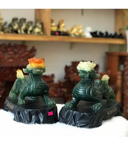 Cặp Tỳ Hưu Phong Thuỷ Xanh