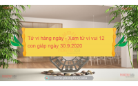 Tử vi hàng ngày - Xem tử vi vui 12 con giáp ngày 30.9.2020