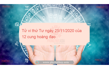 Tử vi thứ Tư ngày 25/11/2020 của 12 cung hoàng đạo