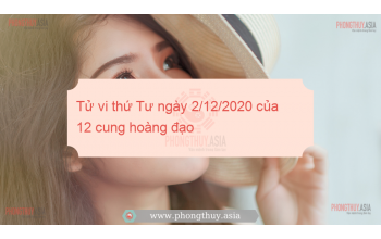 Tử vi thứ Tư ngày 2/12/2020 của 12 cung hoàng đạo