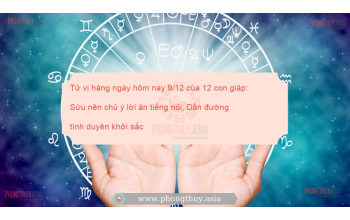 Tử vi hàng ngày hôm nay 9/12 của 12 con giáp: Sửu nên chú ý lời ăn tiếng nói, Dần đường tình duyên khởi sắc