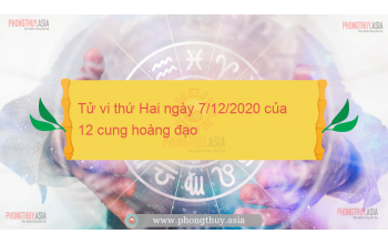Tử vi thứ Hai ngày 7/12/2020 của 12 cung hoàng đạo