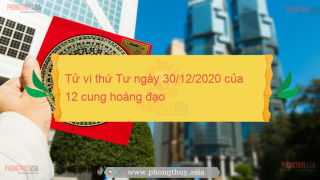 Tử vi thứ Tư ngày 30/12/2020 của 12 cung hoàng đạo