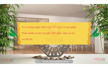 Tử vi hàng ngày hôm nay 11/1 của 12 con giáp: Thân phiền muộn chuyện tình cảm, Dậu có tin vui tài lộc
