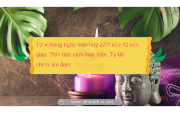 Tử vi hàng ngày hôm nay 27/1 của 12 con giáp: Thìn tình cảm may mắn, Tỵ tài chính ảm đạm