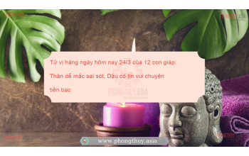 Tử vi hàng ngày hôm nay 24/3 của 12 con giáp: Thân dễ mắc sai sót, Dậu có tin vui chuyện tiền bạc