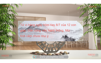 Tử vi hàng ngày hôm nay 8/7 của 12 con giáp: Dần công việc hanh thông, Mùi tình cảm chưa như ý