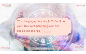 Tử vi hàng ngày hôm nay 24/7 của 12 con giáp: Thìn tránh hành động cảm tính, Mùi có vận đào hoa