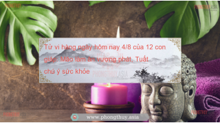 Tử vi hàng ngày hôm nay 4/8 của 12 con giáp: Mão làm ăn vượng phát, Tuất chú ý sức khỏe