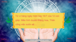 Tử vi hàng ngày hôm nay 16/7 của 12 con giáp: Mão tình duyên thăng hoa, Thân công việc suôn sẻ
