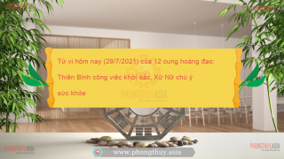 Tử vi hôm nay (29/7/2021) của 12 cung hoàng đạo: Thiên Bình công việc khởi sắc, Xử Nữ chú ý sức khỏe