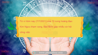 Tử vi hôm nay (7/7/2021) của 12 cung hoàng đạo: Kim Ngưu tham vọng, Bảo Bình gặp nhiều cơ hội công việc