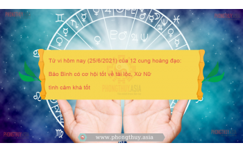 Tử vi hôm nay (25/6/2021) của 12 cung hoàng đạo: Bảo Bình có cơ hội tốt về tài lộc, Xử Nữ tình cảm khá tốt