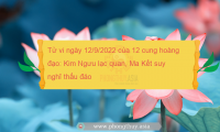 Tử vi ngày 13/9/2022 của 12 cung hoàng đạo: Cự Giải thận trọng, Bảo Bình nhạy cảm