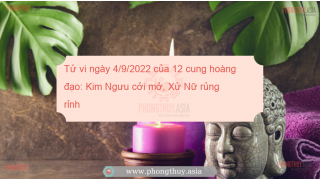 Tử vi ngày 4/9/2022 của 12 cung hoàng đạo: Kim Ngưu cởi mở, Xử Nữ rủng rỉnh